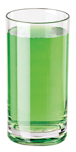 Bicchiere succo in policarbonato. Diametro 7.5 cm. Altezza 15.5 cm. Capacita' 460 ml.