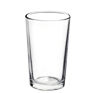 Bicchiere Bormioli Rocco. Collezione Cana Lisa Temperato. Capacita' 20 cl; altezza 10,3 cm; diametro 6,4 cm.