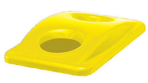 Coperchio PE giallo. Dimensioni 51.8x28.7 cm. Altezza 7 cm.