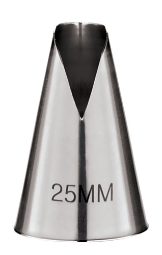 Set 6 bocchette in acciaio inox. Diametro 20 mm.
