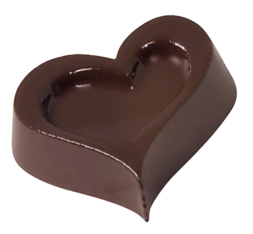 Stampo cioccolatini policarbonato. Dimensioni 17.5x27.5 cm. Dimensioni interne 4x4.2 cm; altezza 1.5 cm. 15 pezzi.