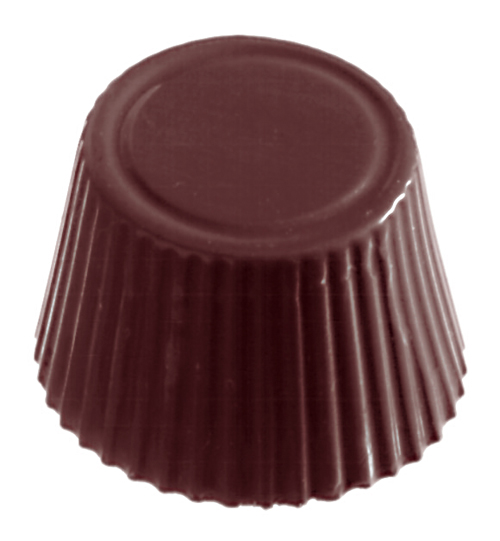Stampo cioccolatini policarbonato. Dimensioni 17.5x27.5 cm. Dimensioni interne: diametro 3 cm; altezza 1.9 cm. 28 pezzi.
