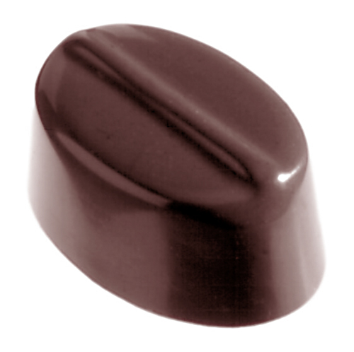 Stampo cioccolatini policarbonato. Dimensioni 17.5x27.5 cm. Dimensioni interne 3.5x2.3 cm; altezza 1.6 cm. 36 pezzi.