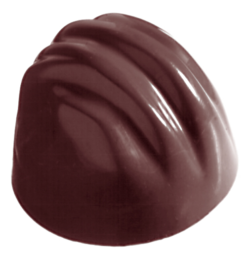 Stampo cioccolatini policarbonato. Dimensioni 17.5x27.5 cm. Dimensioni interne: diametro 2.8 cm; altezza 2.4 cm. 40 pezzi.