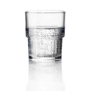 Bicchiere Bormioli Rocco. Collezione Lyon Temperato. Capacita' 21 cl; altezza 8,6 cm; diametro 7,1 cm.
