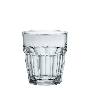 Bicchiere Bormioli Rocco. Collezione Rock Bar Impilabile Temperato. Capacita' 39 cl; altezza 10 cm; diametro 9,1 cm.