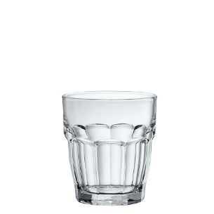 Bicchiere Juice Bormioli Rocco. Collezione Rock Bar Impilabile Temperato. Capacita' 20 cl; altezza 8.3 cm; diametro 7.5 cm.