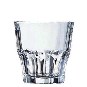 Bicchiere Arcoroc.Collezione Granity Temperato. Capacita' 20 cl; altezza 8 cm; diametro 7,7 cm.