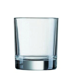 Bicchiere Arcoroc. Collezione Islanda Temperato. Capacita' 30 cl; altezza 9,3 cm; diametro 7,9 cm.