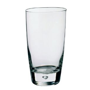 Bicchiere Bormioli Rocco. Collezione Luna. Capacita' 45 cl; altezza 14,5 cm; diametro 8,2 cm.