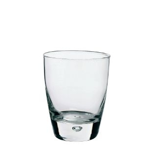 Bicchiere Bormioli Rocco. Collezione Luna. Capacita' 26 cl; altezza 9,7 cm; diametro 8 cm.