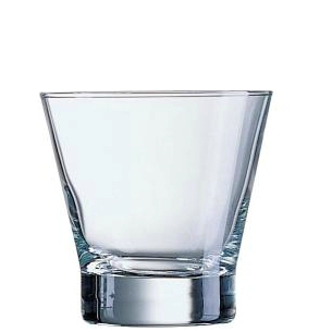 Bicchiere Arcoroc. Collezione Shetland. Capacit 32 cl; altezza 9,7 cm; diametro 9,7 cm.