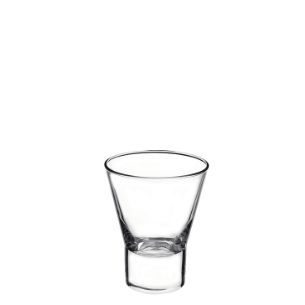 Bicchiere Bormioli Rocco. Collezione Ypsilon. Capacita' 25 cl; altezza 10,5 cm; diametro 9 cm.